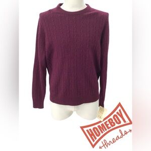Cashmere by Mercer Street Studio Purple Sweater Size‎ L